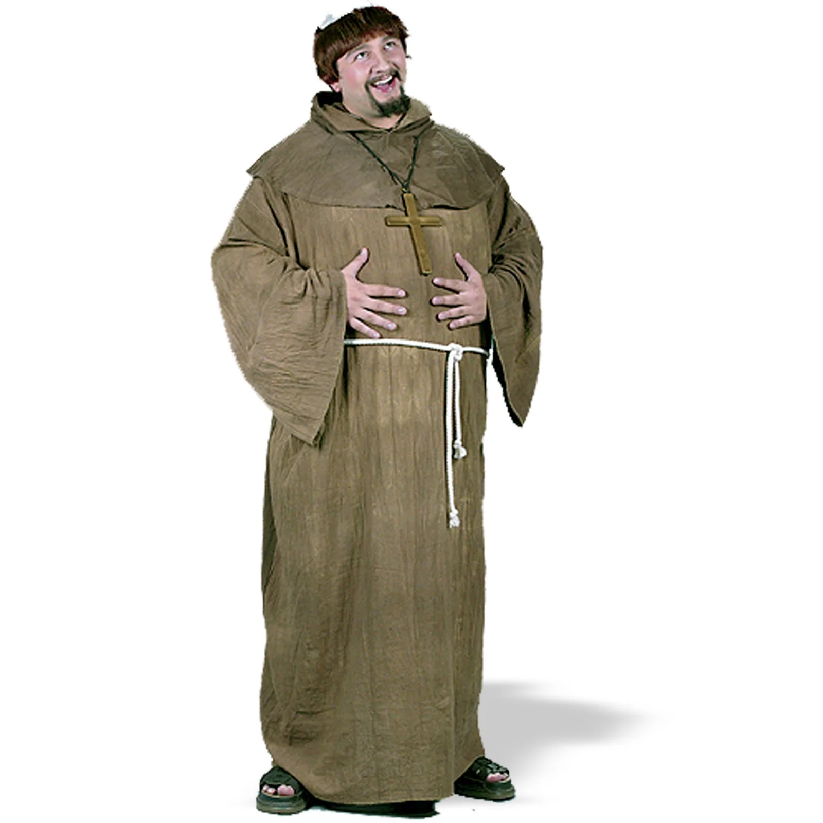 Medieval Monk Plus Adult Costume 1 Medieval Monk Plus Adult Costume