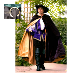 Noble Cloak With Pin Renaissance Collection Adult Costume 1 Noble Cloak With Pin Renaissance Collection Adult Costume