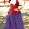 Rouge Cotton Velveteen Bodice Renaissance Collection Costume -Renaissance & Medieval store 31726
