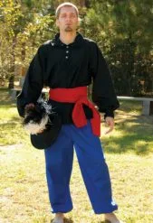 Marine Blue Harem Pants Renaissance Collection Costume