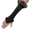 Black Mesh Fingerless Gloves -Renaissance & Medieval store 34673