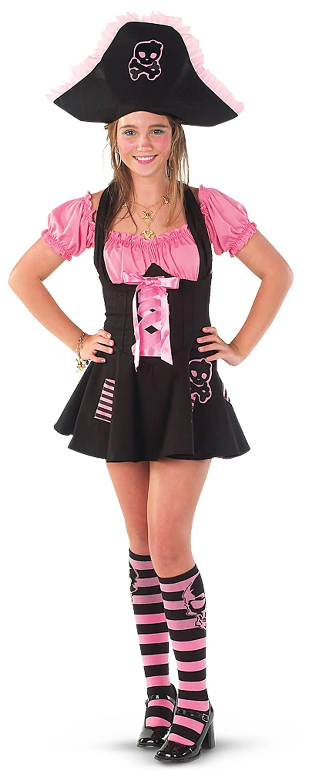 Pink Skull Pirate Costume 1 Pink Skull Pirate Costume