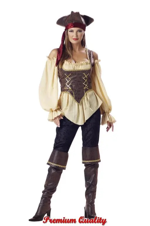 Rustic Pirate Lady Adult Costume 1 Rustic Pirate Lady Adult Costume