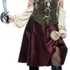 High Seas Pirate Adult Plus Costume -Renaissance & Medieval store 61620