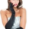 French Kiss Black Gloves -Renaissance & Medieval store 61634