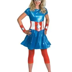 Girls Captain America Costume