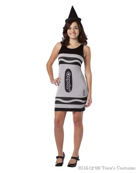 Crayola Tank Black Dress Teen Girl Costume 1 Crayola Tank Black Dress Teen Girl Costume