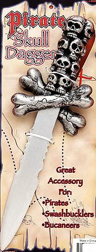 Skull Pirate Dagger 1 Skull Pirate Dagger
