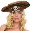 Brown Women's Pirate Hat -Renaissance & Medieval store acc pirate hat brown