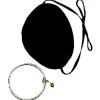Pirate Eye Patch W/Earring -Renaissance & Medieval store accessories eyepatch earrin