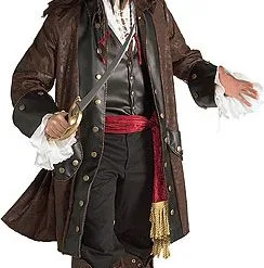 Authentic Caribbean Pirate Adult Costume