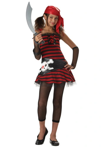 Tween Pirate Cutie Costume 1 Tween Pirate Cutie Costume