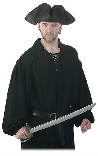 Pirate Shirt - Black 1 Pirate Shirt - Black