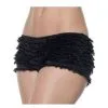 Plus Size Black Ruffle Boy Shorts -Renaissance & Medieval store plus black ruffle boyshorts