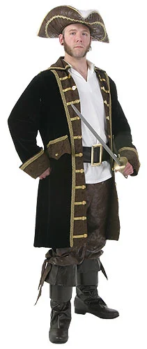 Men's Realistic Pirate Costume 1 Men's Realistic Pirate Costume